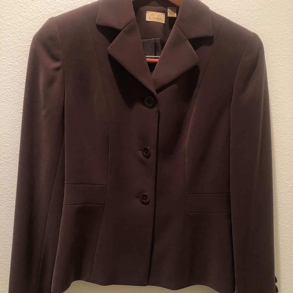 Caslon suit jacket and pants, size 0